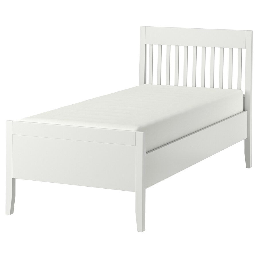 IDANÄS Bed frame, white/Luröy, 90x200 cm