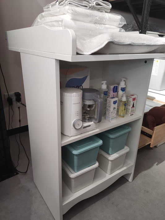 SMÅGÖRA Changing table/bookshelf, white