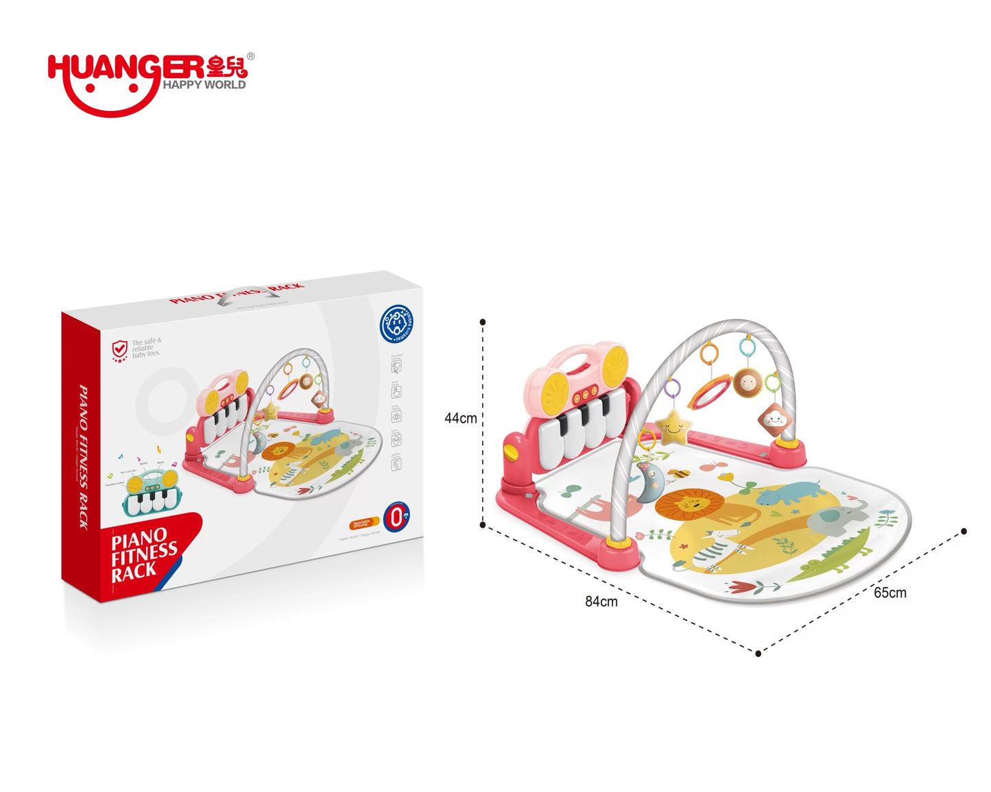 HUANGER Mat Infant Gym Piano Toys