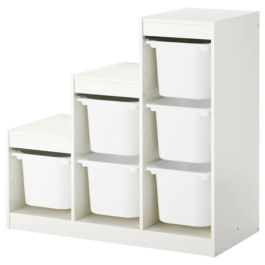TROFAST Storage combination, white/white 99x44x95 cm