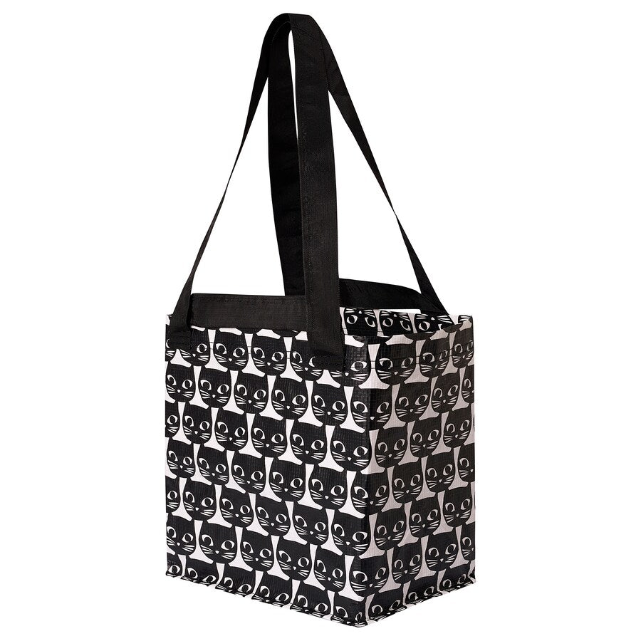 DRICKSA Bag, white/black27x27 cm
