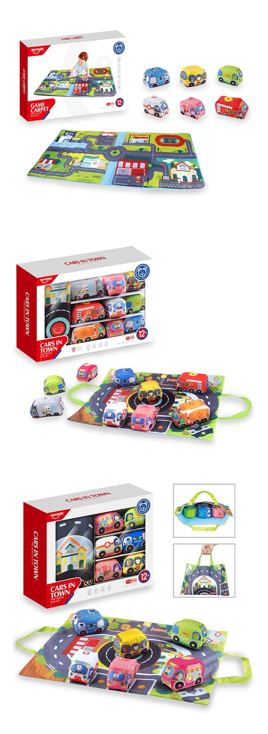 HUANGER plush toys 4wheel cars