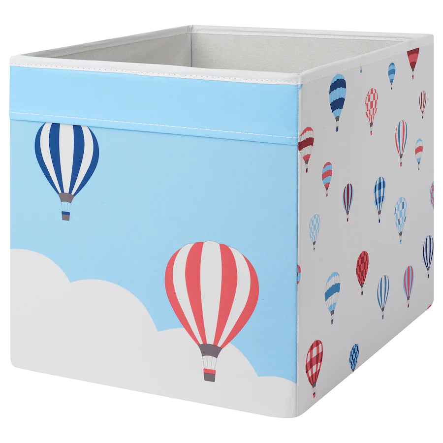 UPPTÅG Box, patterned, 33x38x33 cm
