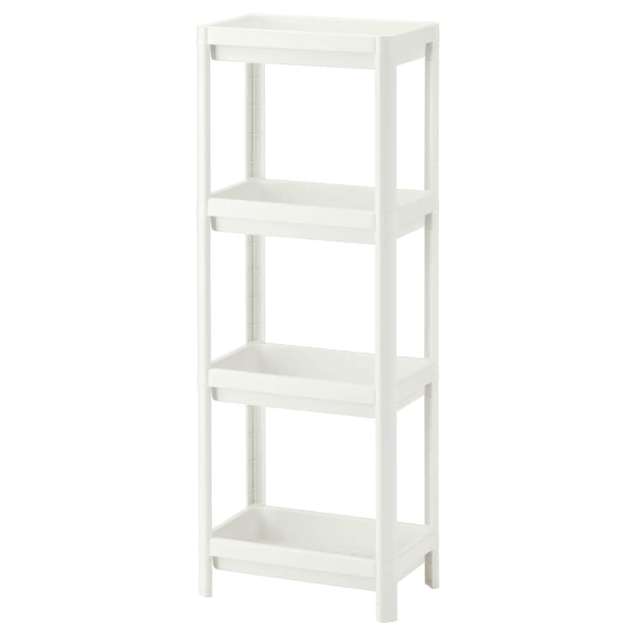 VESKEN Shelf unit, white, 37x23x101 cm