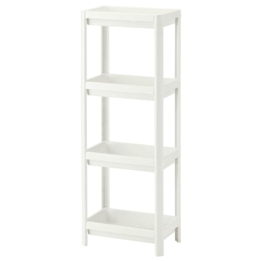 VESKEN Shelf unit, white, 37x23x101 cm