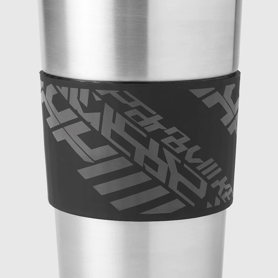 IKEA LÅNESPELARE Mug with lid and straw, IKEA X ROG