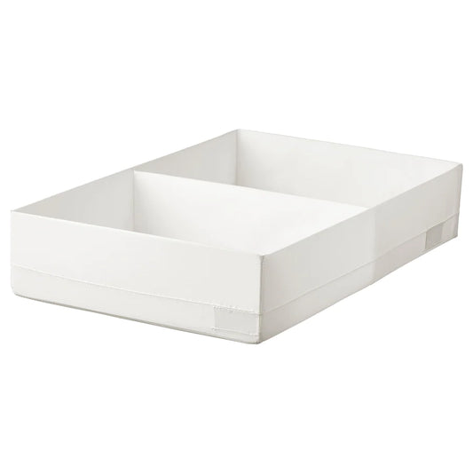 STUK Box with compartments, white, 34x51x10 cm