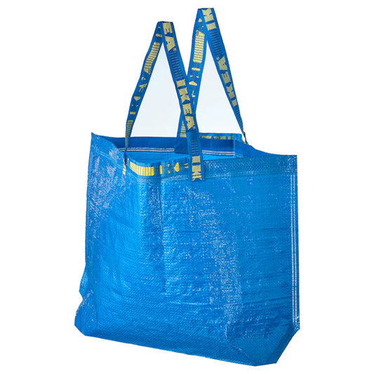 FRAKTA Carrier bag, medium, blue, 45x18x45 cm/36 l