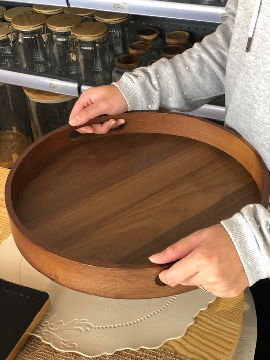 KÜTILAPAM Wooden tray, acacia, 39.5cm