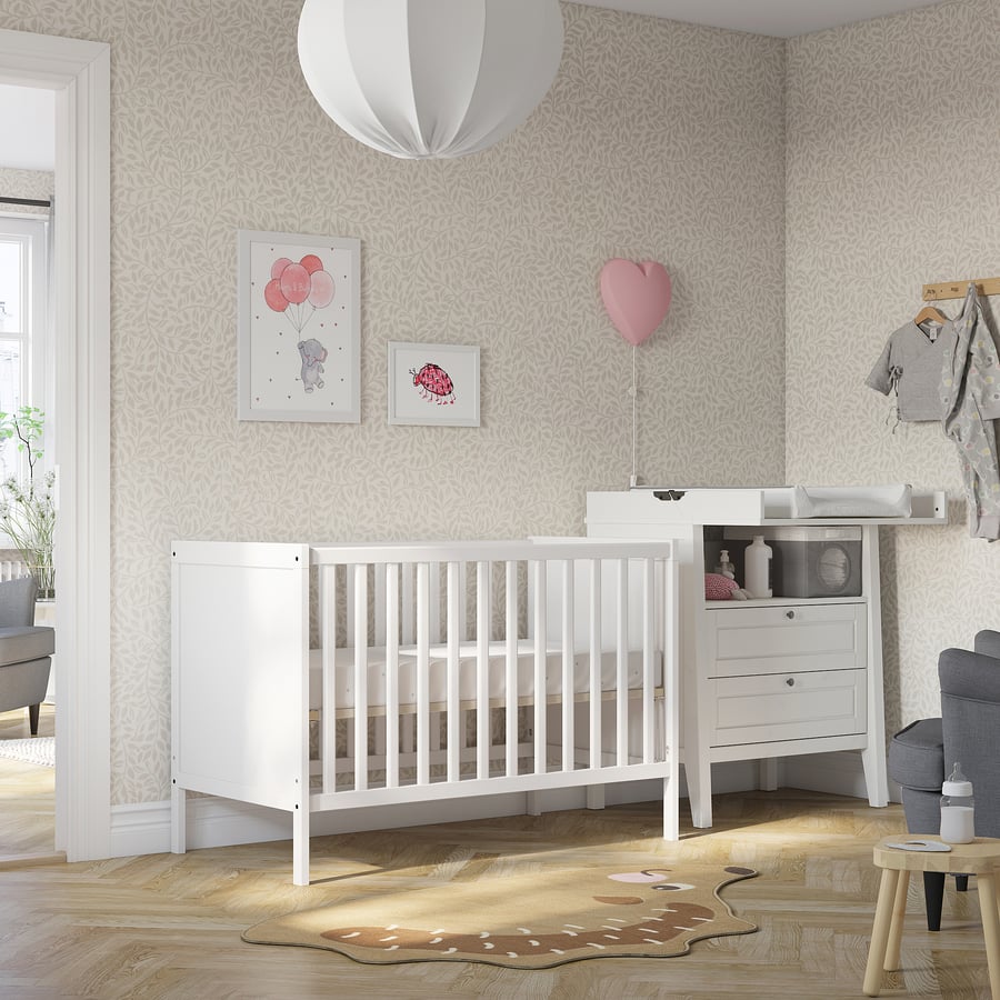 [PRE-ORDER] SUNDVIK Cot, white, 60x120 cm