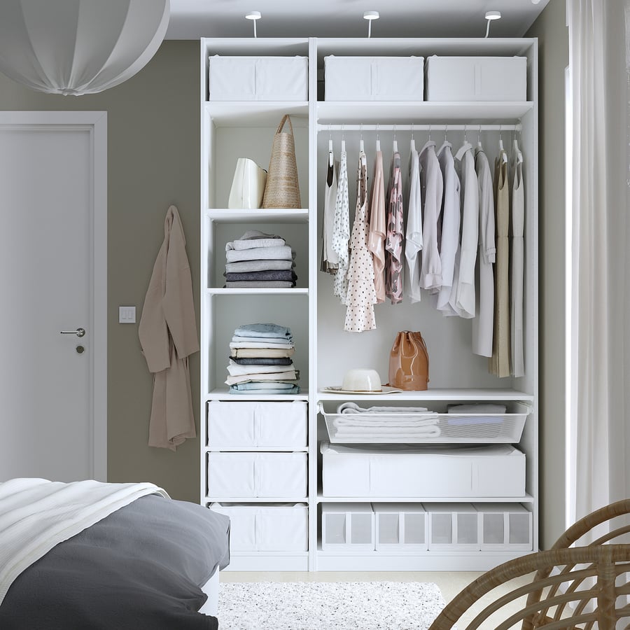 SKUBB Storage case, white, 43x53x19cm