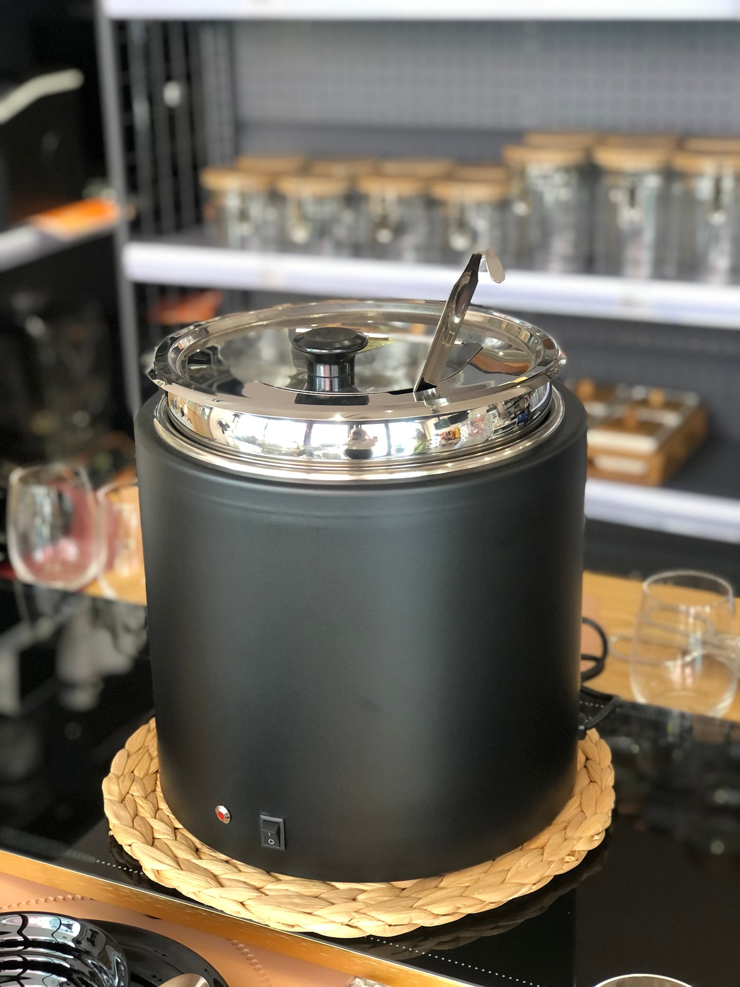 BAHULU Electric Soup / Porridge Warmer Pot,10L, UK plug 27 x 27 x 30cm