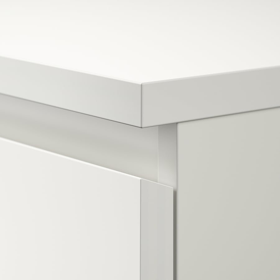 MALM Chest of 6 drawers, white, 80x123cm