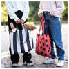 SKYNKE , Carrier bag, stripe/black white, 45x36 cm