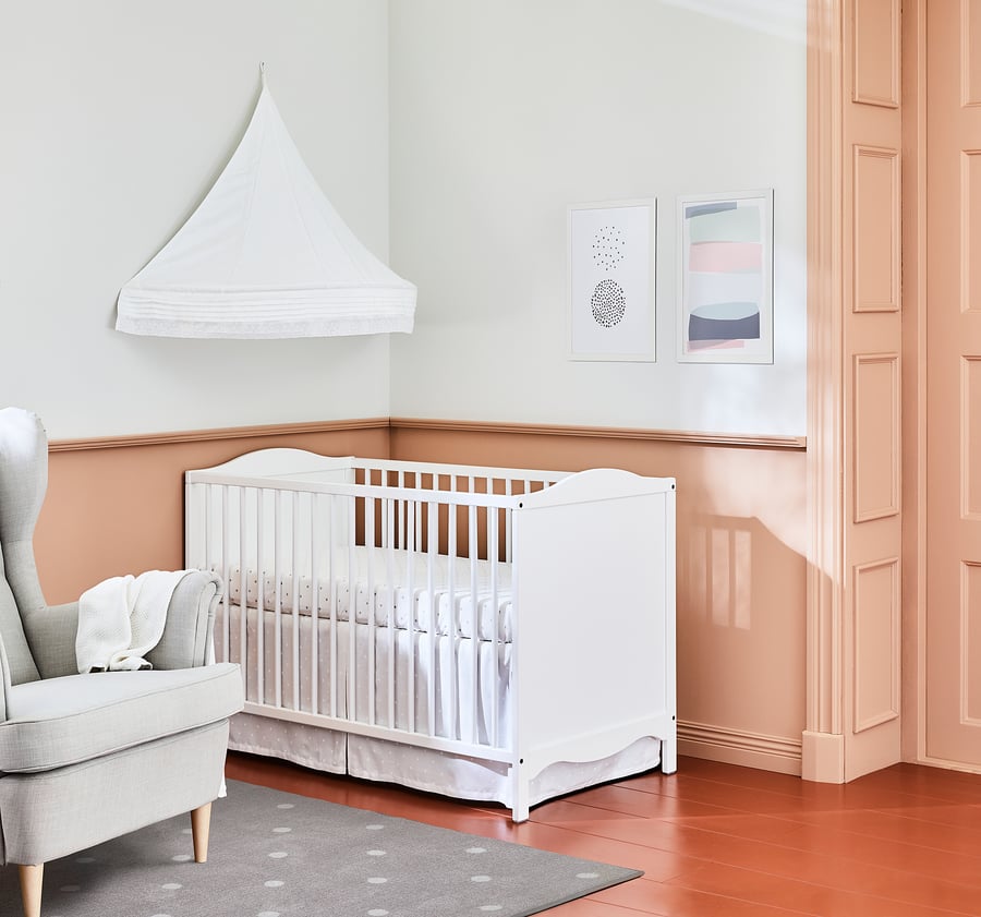 [PRE-ORDER] SMÅGÖRA Cot, white, 60x120 cm