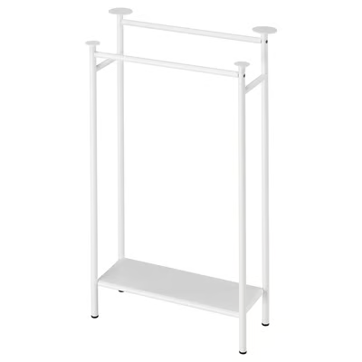 ENUDDEN Towel stand with 2 rails, 47x85, white