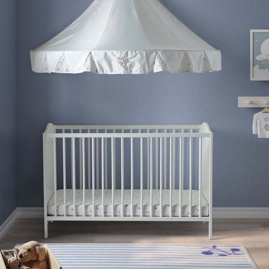 [PRE-ORDER] SMÅGÖRA Cot, white, 60x120 cm