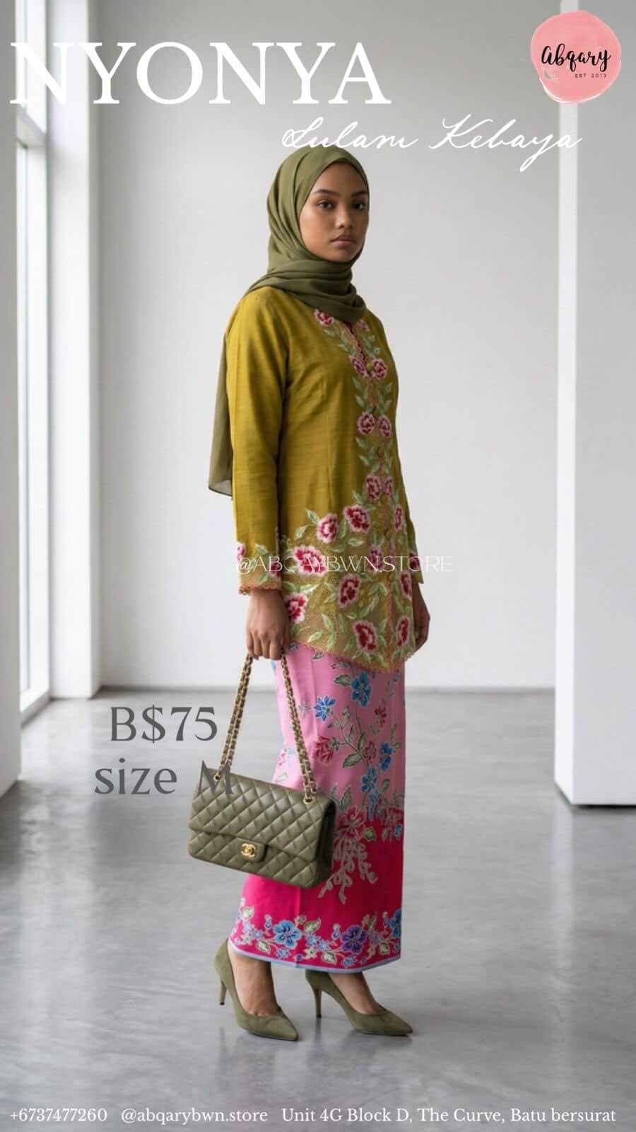 Kebaya Nyonya BAJU ONLY