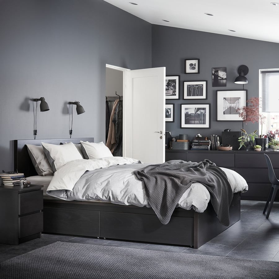 MALM Bedframe w/ 2 storage boxes, 150x200cm [PREORDER]