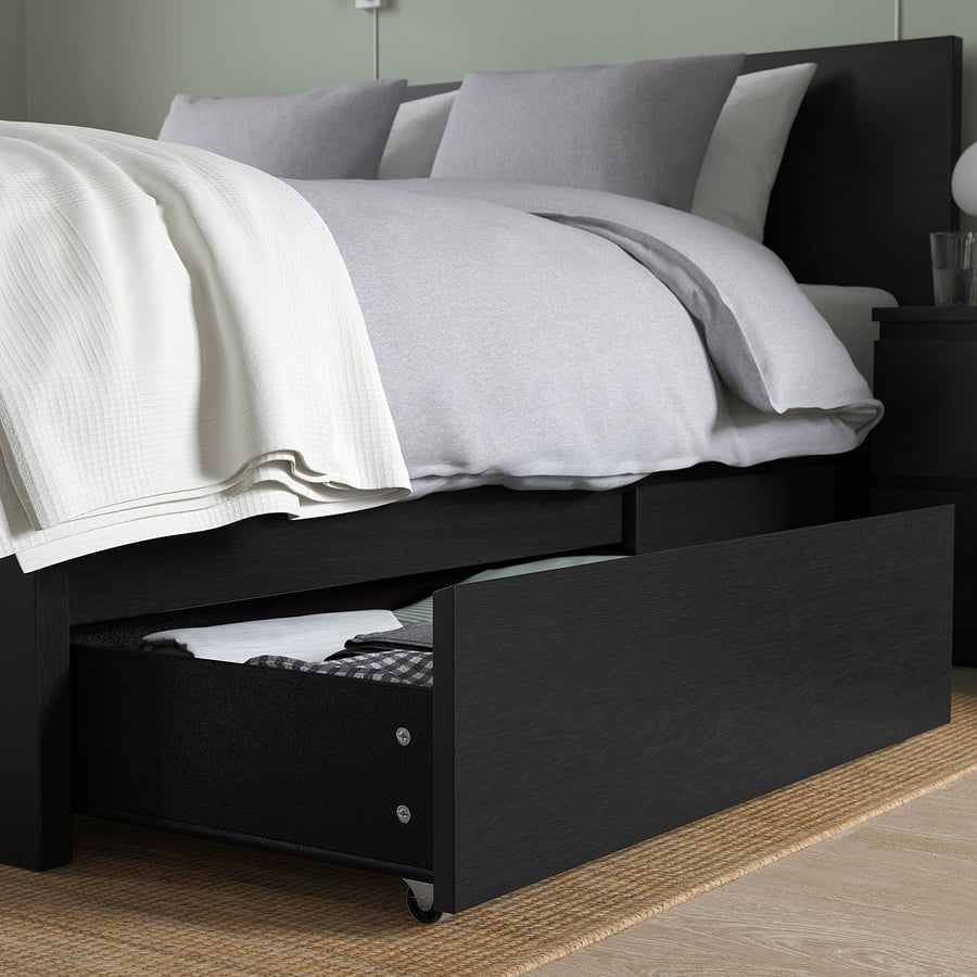 MALM Bedframe w/ 2 storage boxes, 150x200cm [PREORDER]