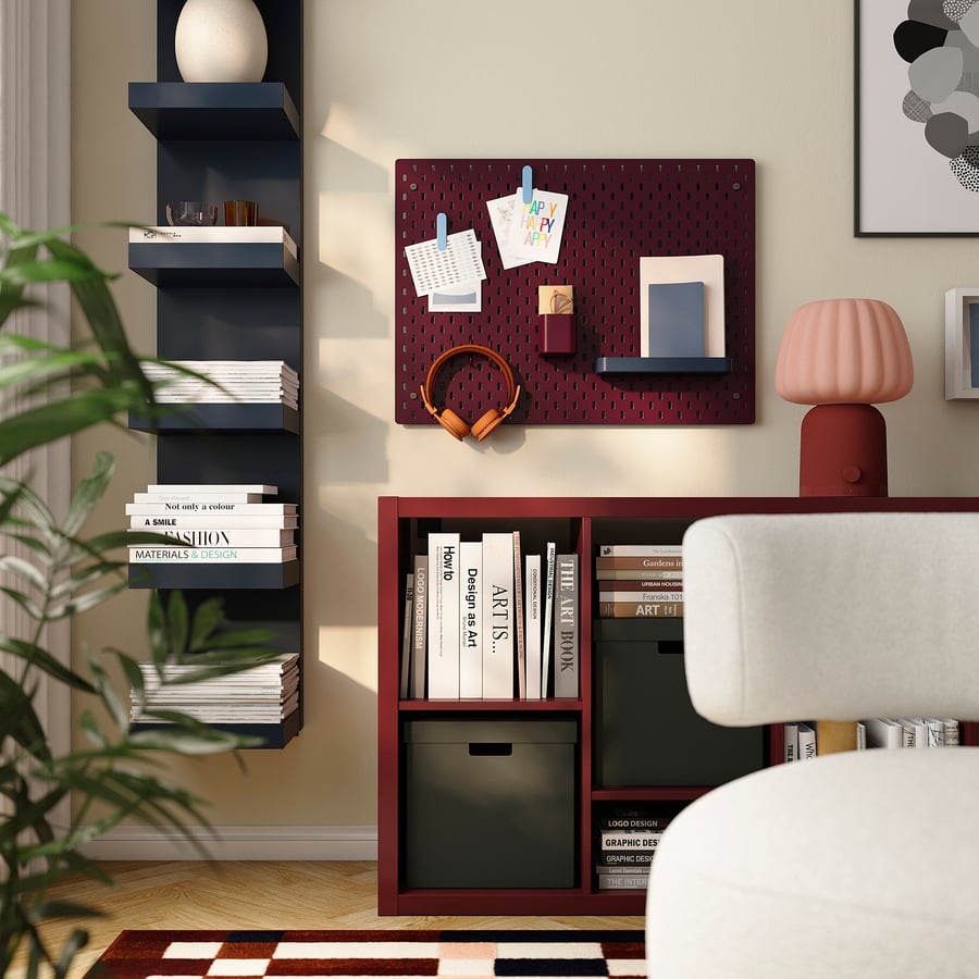 [PRE-ORDER] SKÅDIS Pegboard, double sided/dark grey-blue dark lilac-red