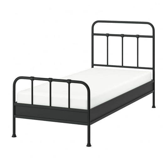 [PRE-ORDER] STJÄRNÖ Bed frame, anthracite/Luröy, 90x200 cm