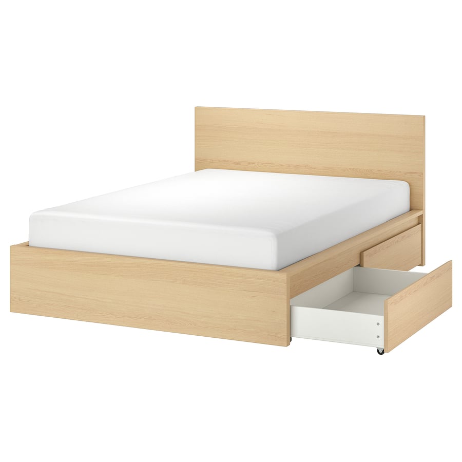 MALM Bedframe w/ 2 storage boxes, 150x200cm [PREORDER]