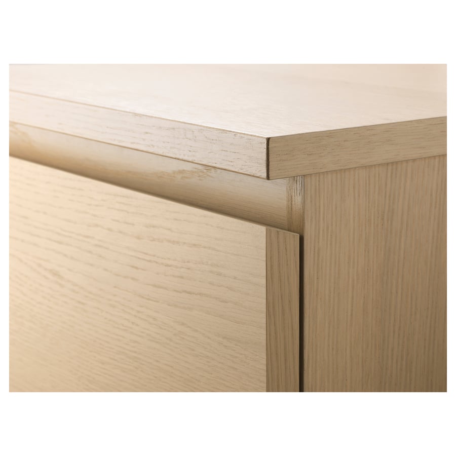 [PRE-ORDER] MALM Chest of 6 drawers, white stained oak veneer, 160x78 cm