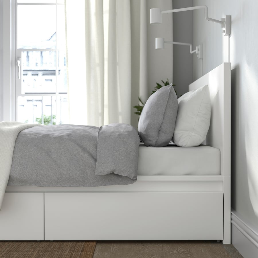 MALM Bedframe w/ 2 storage boxes, 150x200cm [PREORDER]