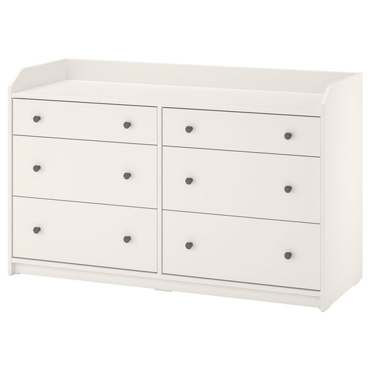 [Pre-order] HAUGA
Chest of 6 drawers, beige, 138x46x84 cm