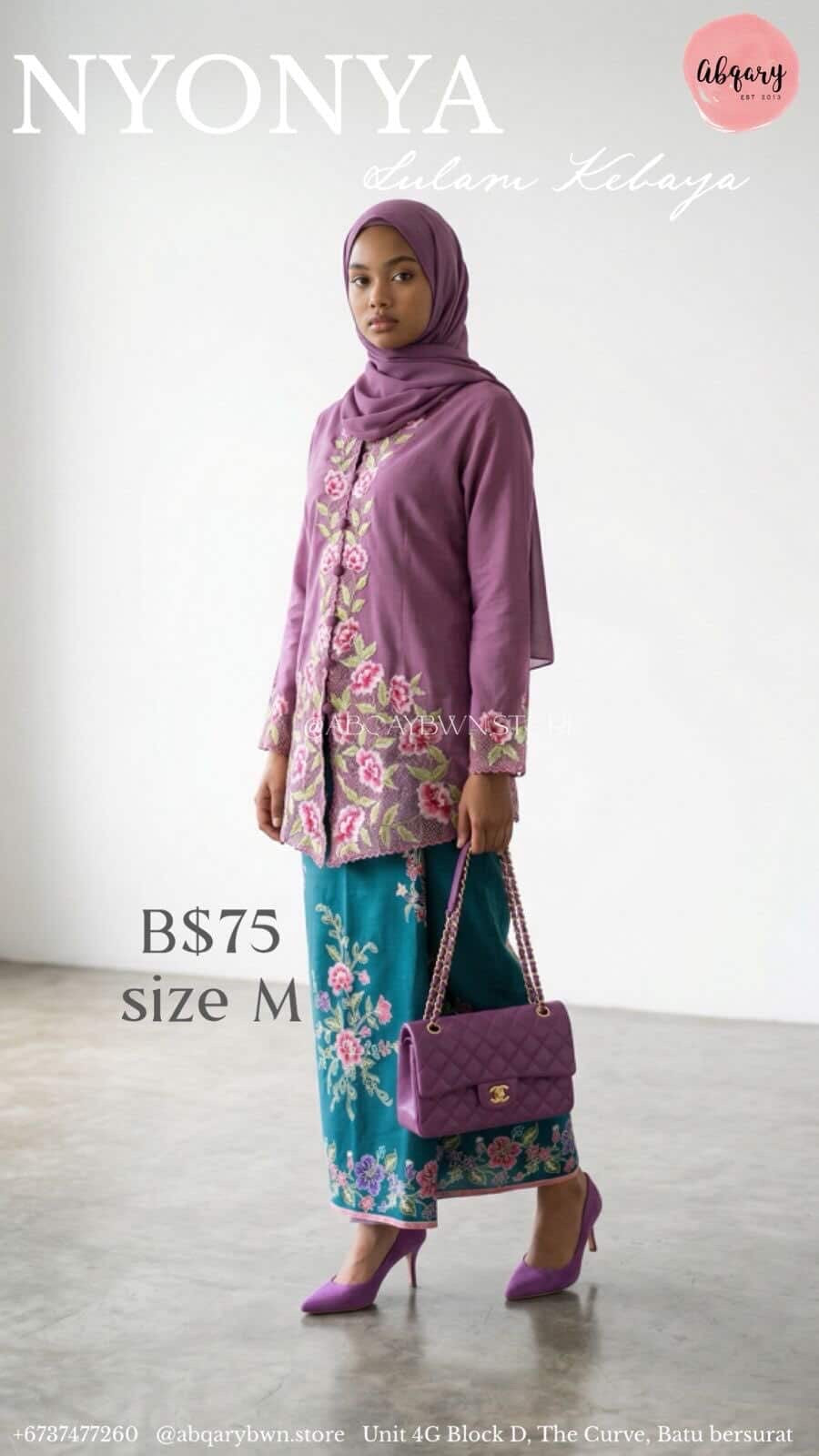 Kebaya Nyonya BAJU ONLY