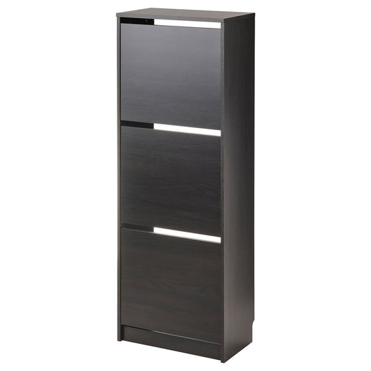[Pre-order] BISSA Shoe cabinet with 3 compartments, 49x28x135 cm