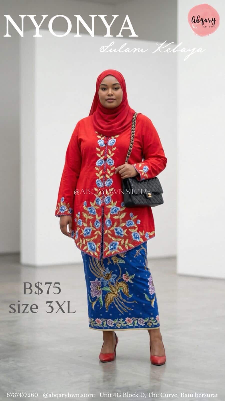 Kebaya Nyonya BAJU ONLY