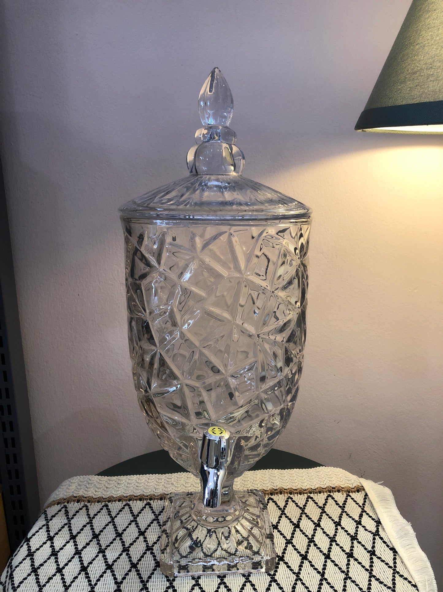 BAHULU Geometric diamond shaped punch dispenser, glass,5L