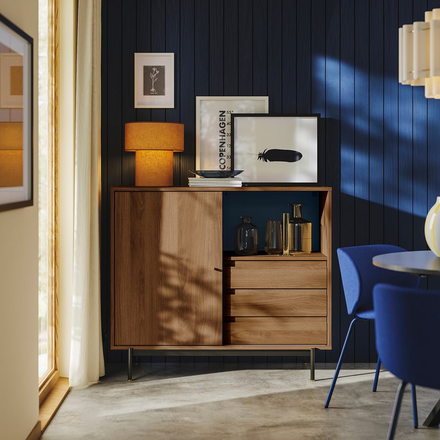 [PRE-ORDER] RÅDMANSÖ
Cabinet, brown walnut effect, 118x49x103 cm