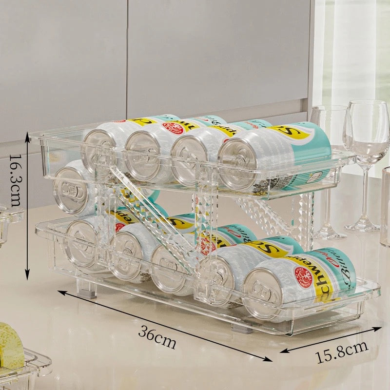 RANGÍN Extendable Can Fridge Organiser/Dispenser, 15.8-23.8 x 36cm