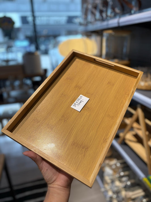 KUTILAPAM Wooden tray, 35x25cm