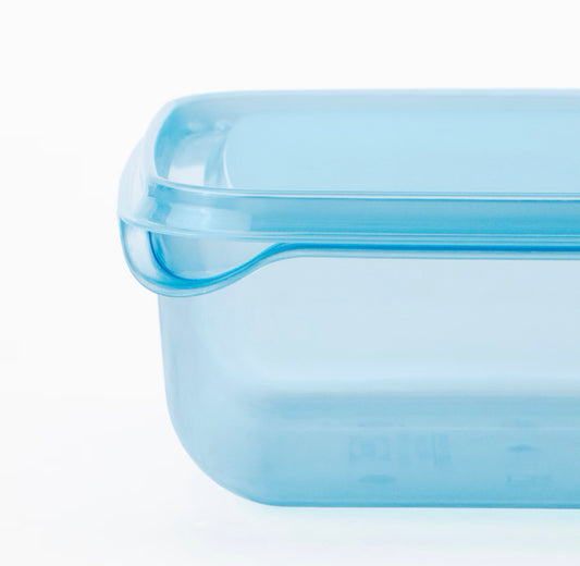 IKEA PRUTA,Food container with lid, blue, 0.6 l