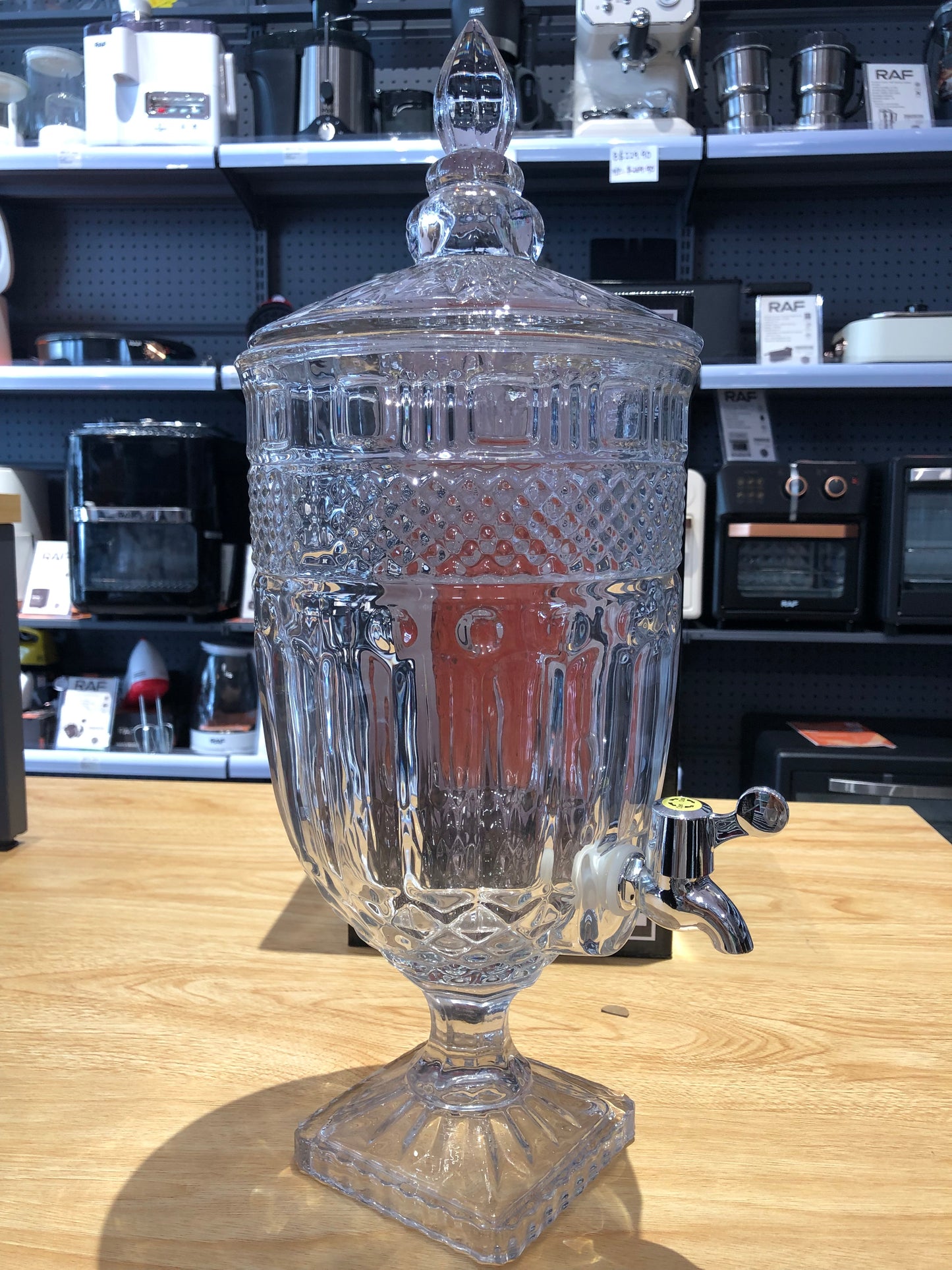 BAHULU Geometric diamond shaped punch dispenser, glass,5L