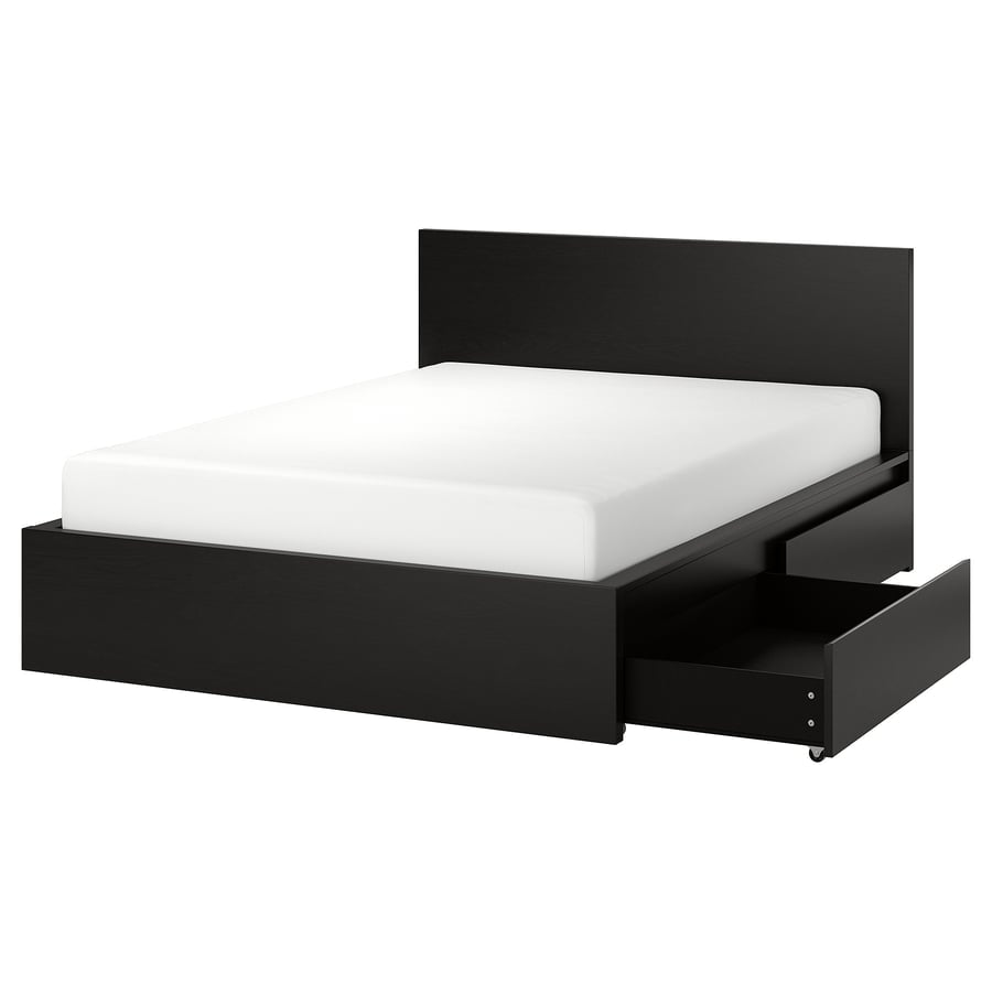 MALM Bedframe w/ 2 storage boxes, 150x200cm [PREORDER]