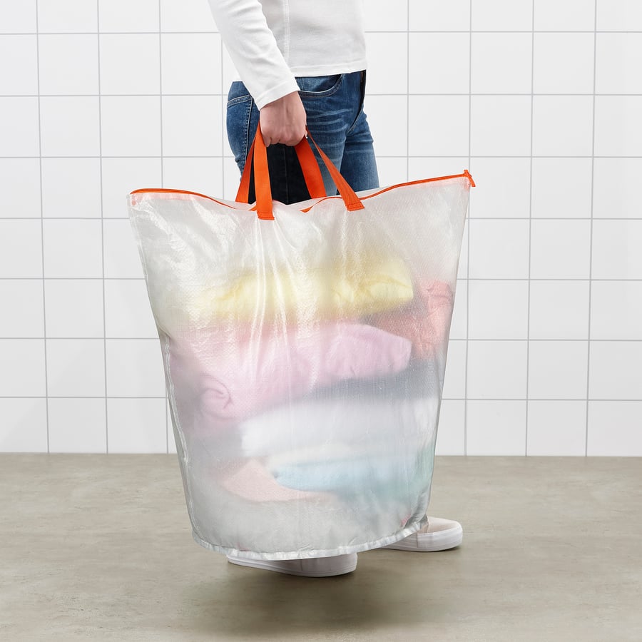 PÄRKLA
Laundry bag, white, 70 l