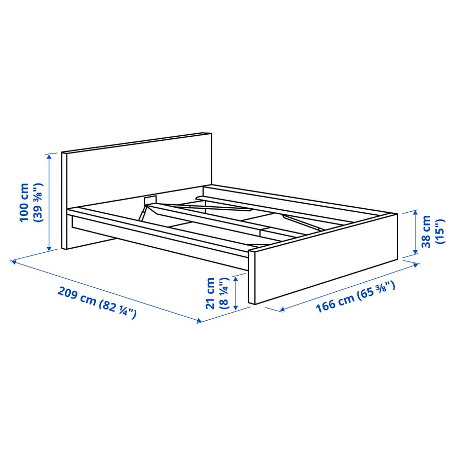MALM Bedroom furniture, set of 3, white, 150x200 cm [PREORDER]