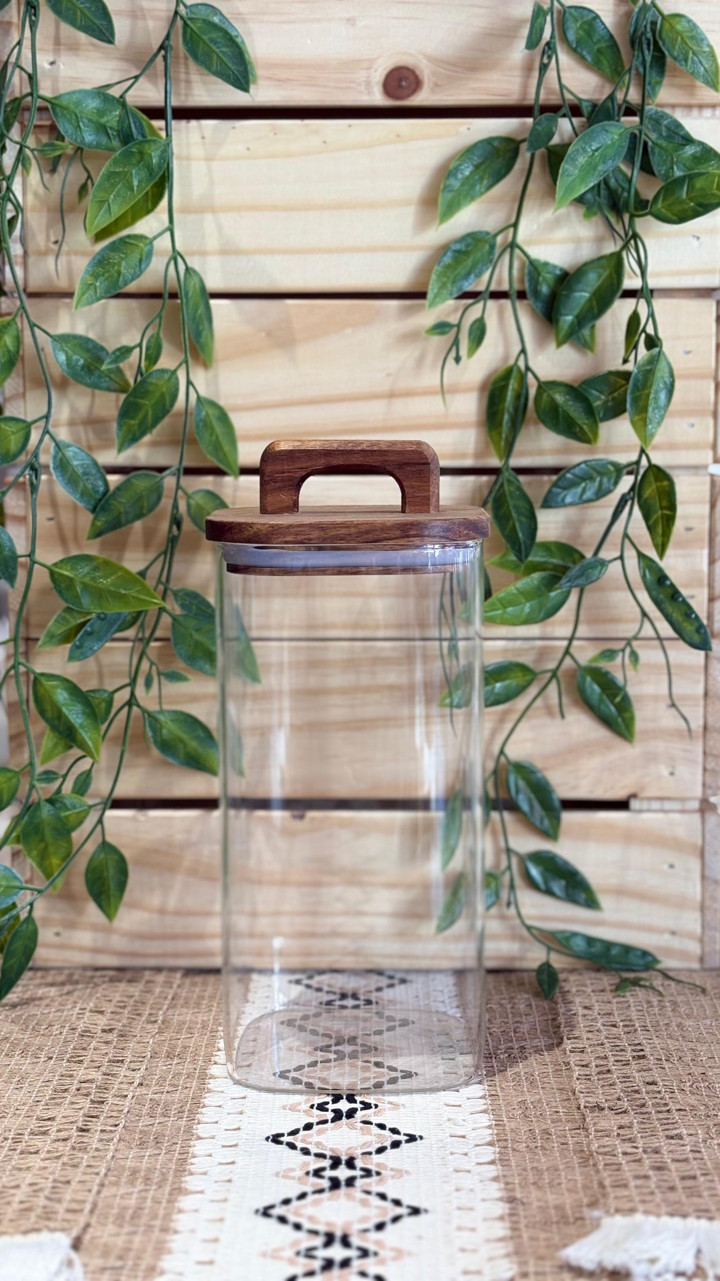 KUTILAPAM Borosilicate Glass jar with handle, 750ml/ 1.5L/ 2L