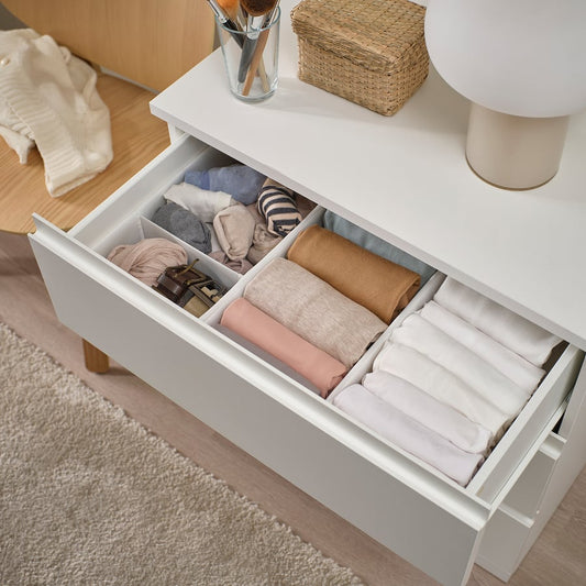 SKUBB
Box, set of 3, white, 20x38x12 cm