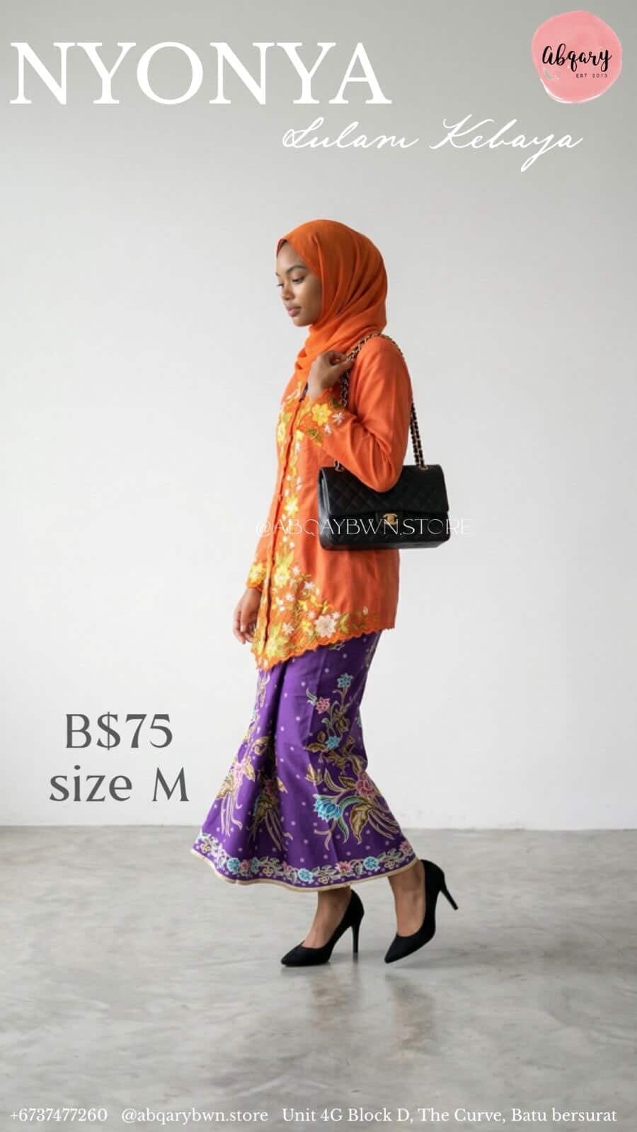 Kebaya Nyonya BAJU ONLY