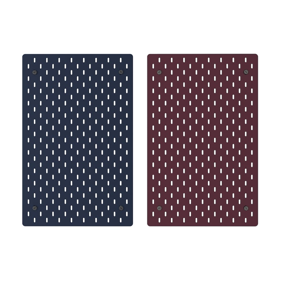 [PRE-ORDER] SKÅDIS Pegboard, double sided/dark grey-blue dark lilac-red