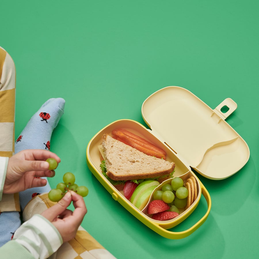 KAPTENSFISK Lunch bag, 23x13x6cm, yellow