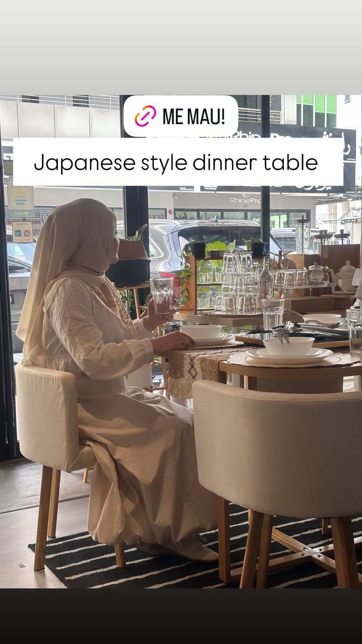KUTILAPAM Dining table & chairs set, 7 piece, 160x80x75cm, solid wood + linen, light oak/ off-white