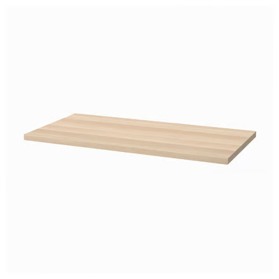 LAGKAPTEN / ALEX Desk, white stained oak effect / white, 120x60cm