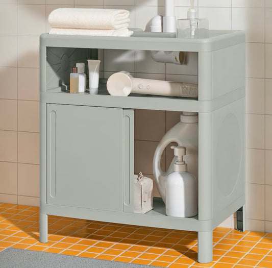 IKEA IVÖSJÖN Wash-basin base cabinet, with sliding doors/green, 50x33x57 cm